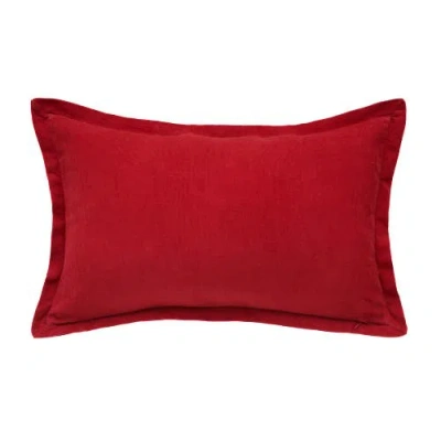 C & F Home C&f Home Christmas Jolly Solid Typographical Decorative Throw Pillows In Red