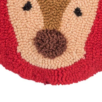 C & F Home C&f Home Christmas Round Hooked Pillows In Multi