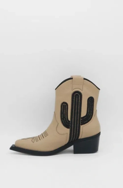 Stivali New York Oasis Western Cowboy Boots In Brown