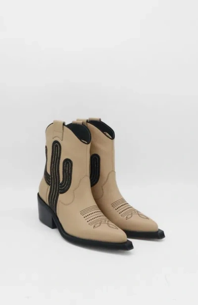 Stivali New York Oasis Western Cowboy Boots In Brown