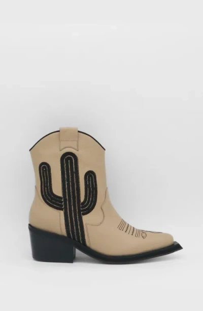 Stivali New York Oasis Western Cowboy Boots In Brown