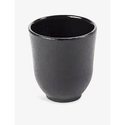 Serax Inku Sergio Herman Cast Iron Cup Black In Black