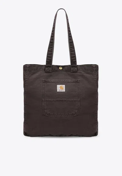 Carhartt Bayfield Tote Bag Front Pocket Design In Brown