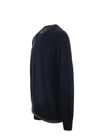 Paolo Pecora Virgin Wool Sweater In Black