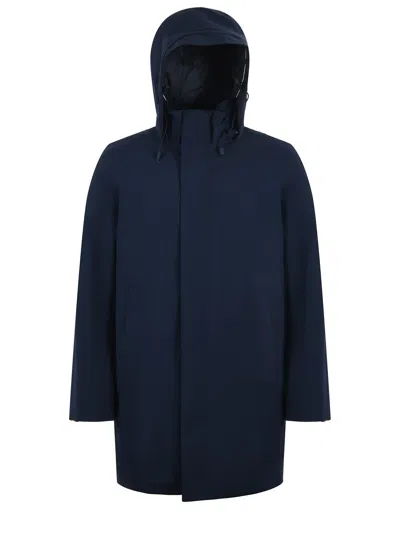 K-way Thomal Bonded Padded Down Jacket In Blue