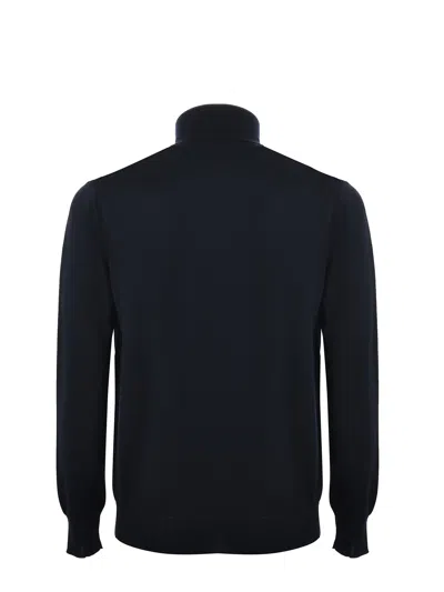 Paolo Pecora Wool Turtleneck Sweater In Black