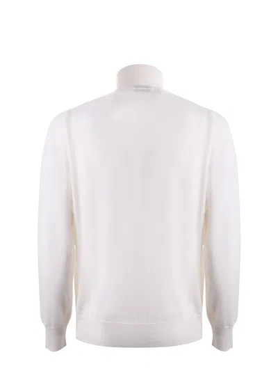 Paolo Pecora Man Turtleneck Light Grey Size M Virgin Wool In White