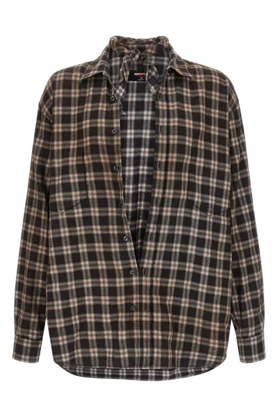 Dsquared2 Dsquared Men Embroidered Flannel Dsquared X Magliano Shirt In Multi