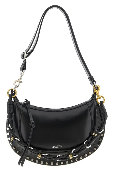 Isabel Marant Oskan Moon Shoulder Bag In Black