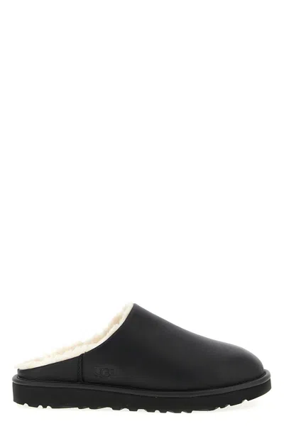 Ugg M Classic Slip-on Flat Shoes Black In Black
