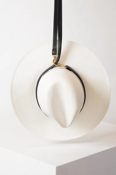 Janessa Leone Hat Carrier | Final Sale In White