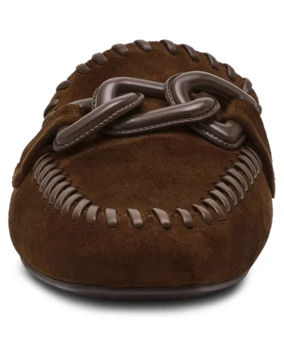 Anne Klein Women's Alora Square Toe Slip On Mules In Brown