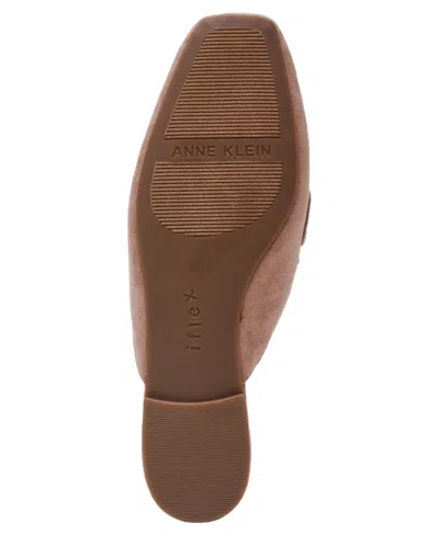 Anne Klein Women's Alora Square Toe Slip On Mules In Neutral