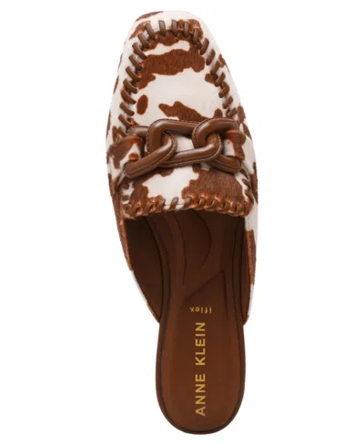 Anne Klein Women's Alora Square Toe Slip On Mules In Multi