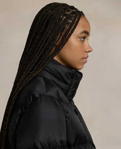 Polo Ralph Lauren Water-repellent Quilted Down Jacket In Black