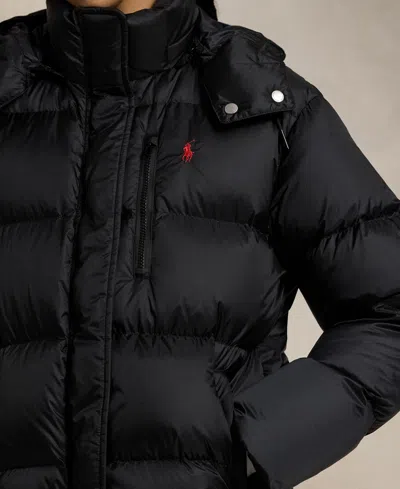Polo Ralph Lauren Water-repellent Quilted Down Jacket In Black