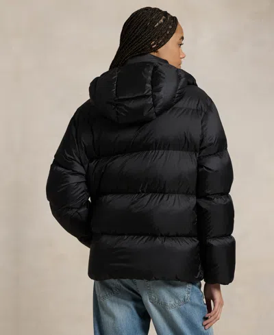 Polo Ralph Lauren Water-repellent Quilted Down Jacket In Black