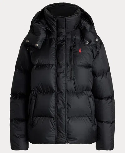 Polo Ralph Lauren Water-repellent Quilted Down Jacket In Black
