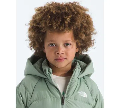 The North Face Big Boys Reversible Perrito Water-repellent Jacket In Green