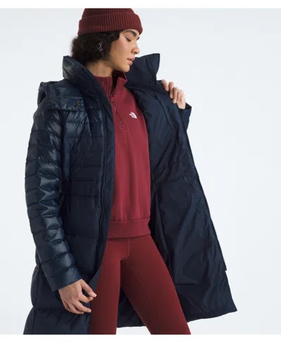 The North Face The Ruby Water Repellent 600 Fill Power Down Parka In Blue