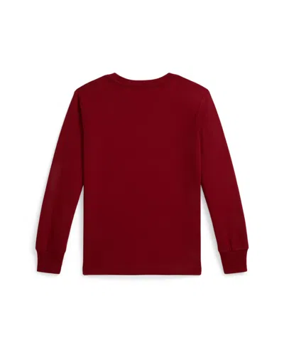 Polo Ralph Lauren Boys Toddler 2t-5t Logo Print T-shirt In Burgundy
