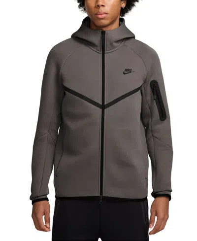Nike Tech Fleece Hoodie In Brown