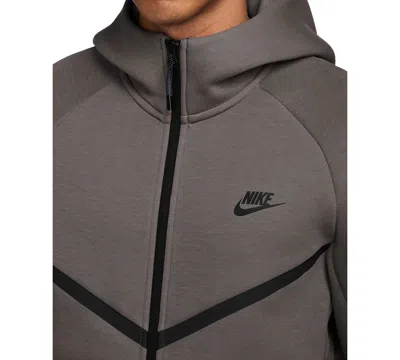 Nike Tech Fleece Hoodie In Brown