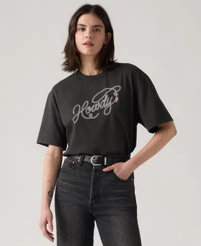 Levi's Graphic Tabor Tee In Gray