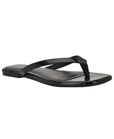 Calvin Klein Women's Stelea Flat Thong Sandals In Black