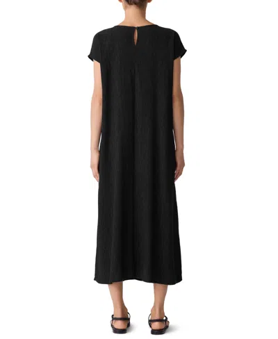 Eileen Fisher Midi Dress In Black