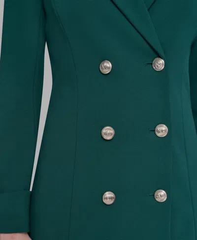 Karl Lagerfeld Double Breasted Jacket Dress In Green