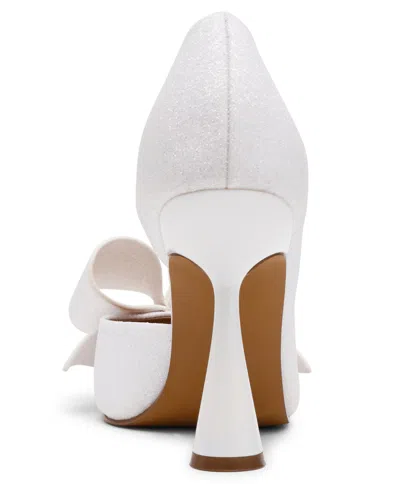 Betsey Johnson Women's Kyliee Embellished Bow Pumps In White