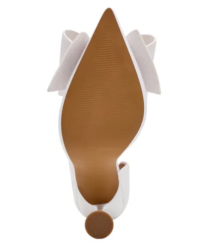 Betsey Johnson Women's Kyliee Embellished Bow Pumps In White