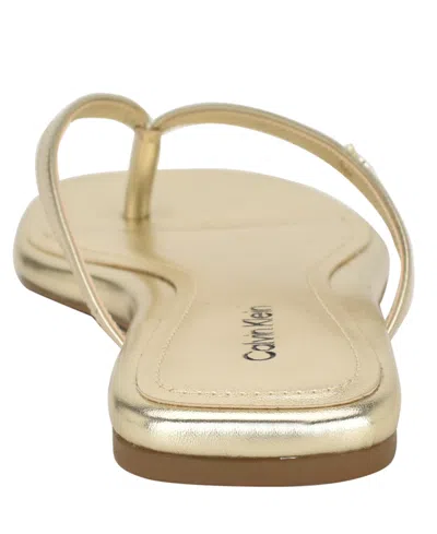 Calvin Klein Stelea Sandal In Gold