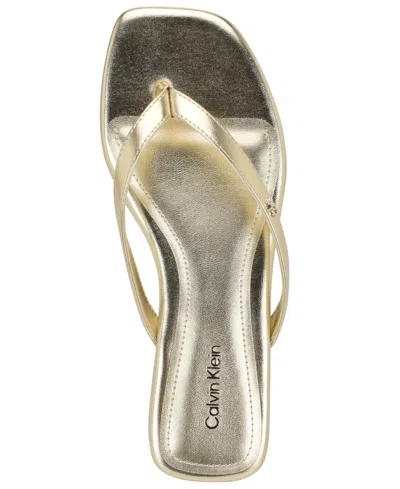 Calvin Klein Stelea Sandal In Gold