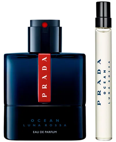 Prada Luna Rossa Ocean Eau De Parfum 50ml Gift Set In Transparent