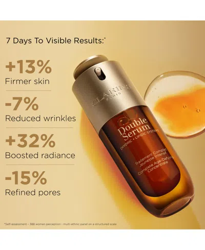 Clarins Double Serum & Extra Firming Skin Care Set $206 Value In Transparent