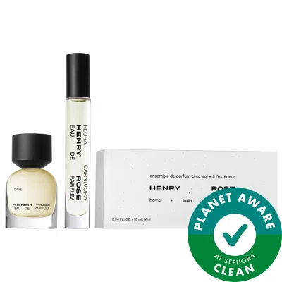 Henry Rose Flora Carnivora + Dave Floral Gourmand Fragrance Set In White