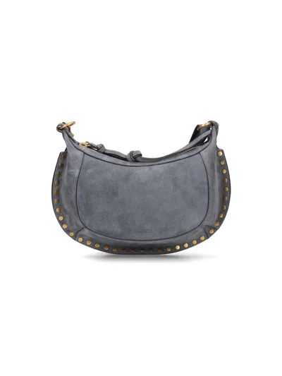 Isabel Marant Oskan Moon Small Shoulder Bag In Gray