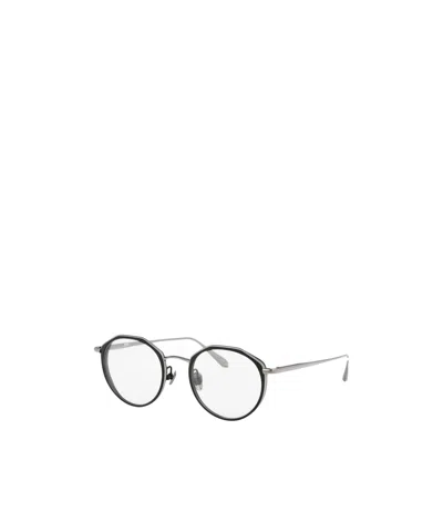 Linda Farrow Geometric Frame Plain Mirror In Brown