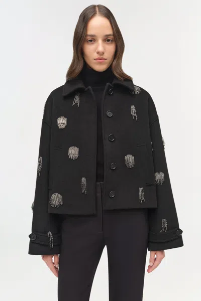 Simkhai Katya Embellished Jacket In Black