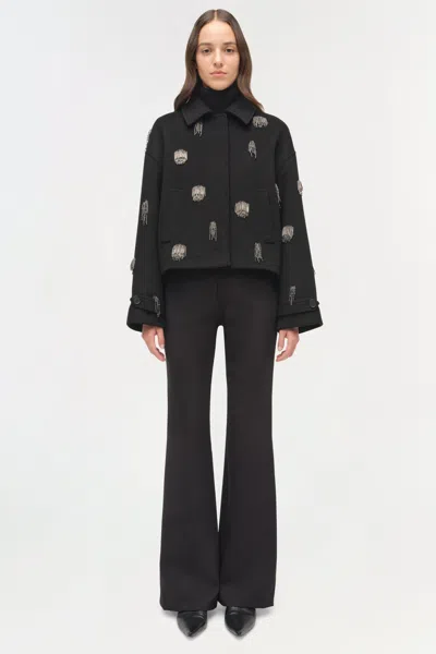 Simkhai Katya Embellished Jacket In Black