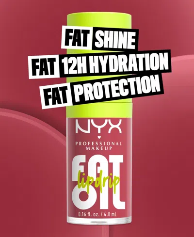 Nyx Professional Makeup Fat Oil Lip Drip, 0.16 Oz. In Pink