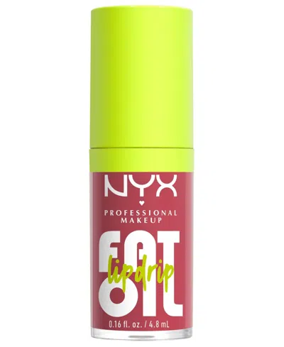 Nyx Professional Makeup Fat Oil Lip Drip, 0.16 Oz. In Pink