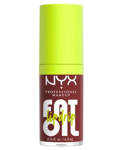 Nyx Professional Makeup Fat Oil Lip Drip 12h Hydration Non-sticky Finish Lip Gloss 4.8ml (various Shades) - Inside Scoop