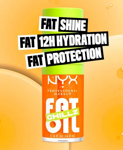 Nyx Professional Makeup Fat Oil Lip Drip, 0.16 Oz. In Orange
