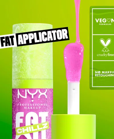 Nyx Professional Makeup Fat Oil Lip Drip Chillz Cooling Lip Oil - Strawberry Slush