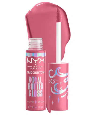 Nyx Professional Makeup Bridgerton Royal Butter Lip Gloss, 0.27 Oz. In Pink