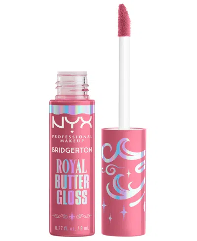 Nyx Professional Makeup Bridgerton Royal Butter Lip Gloss, 0.27 Oz. In Pink
