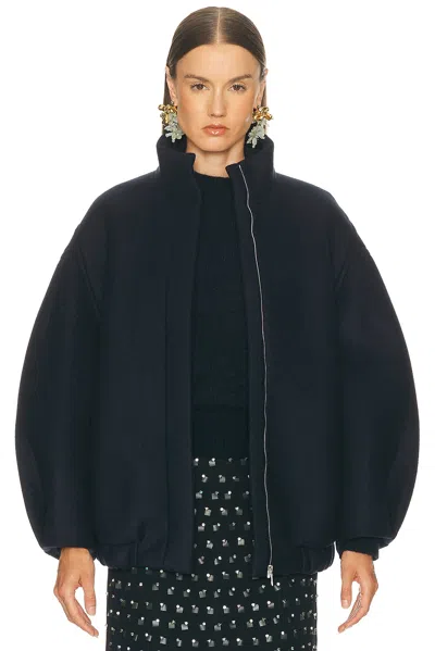 Dries Van Noten Voles Bomber Jacket In Blue